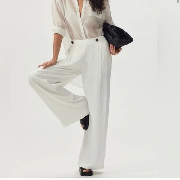 NWT anthropologie Maeve shine sailor pants 6 - Picture 2 of 9